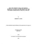 Healthy Spirits in Healthy Bodies: Physical Culture and the Shaping of the Jeunesse Communiste in France, 1920-1939