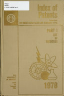 Index of Patents Issued from the United States Patent Office