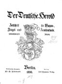 Der deutsche Herold: Zeitschrift für Wappen-, Siegel- u. Familienkunde, Verein Herold
