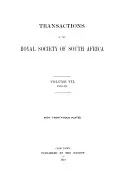 Transactions of the Royal Society of South Africa, Royal Society of South Africa
