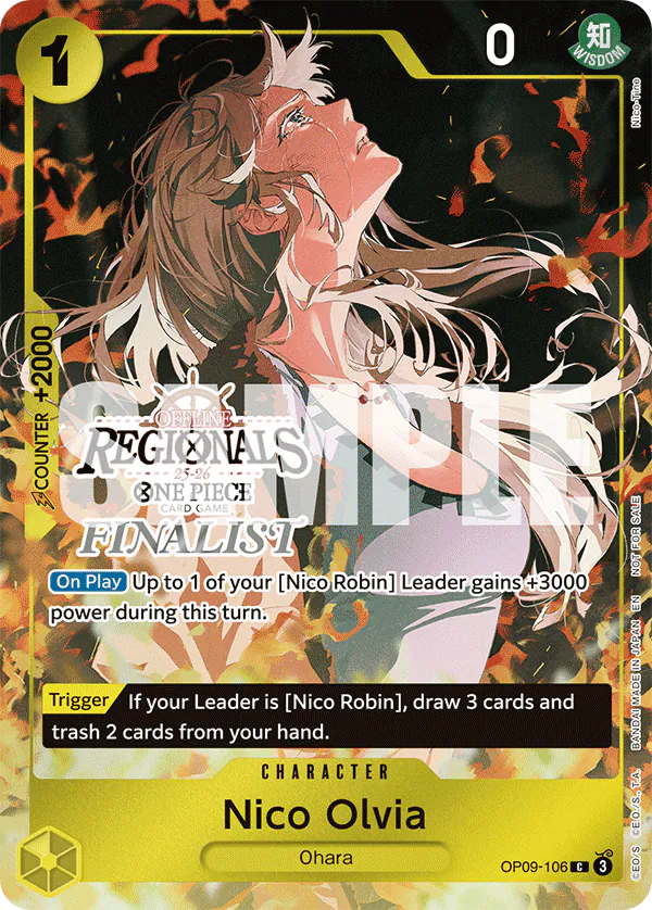 Nico Olvia, Offline Regional Finalist Card Set 25-26 Season 1, C