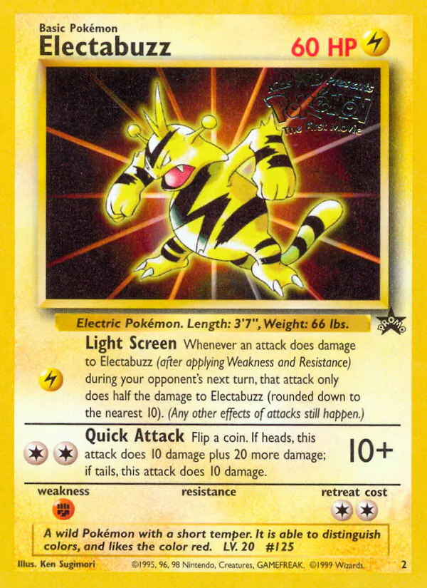 Electabuzz, Wizards Black Star Promos 2/53, promo
