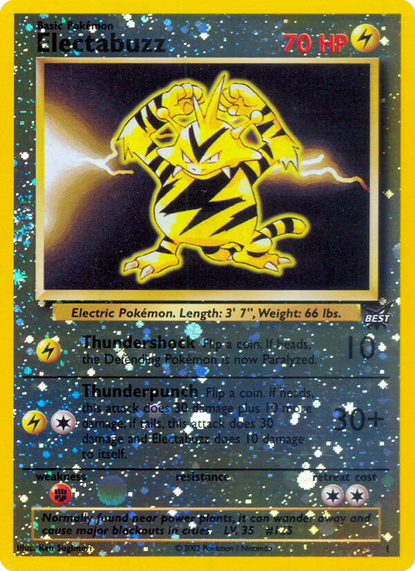 Electabuzz, Best of Game 1/9, promo