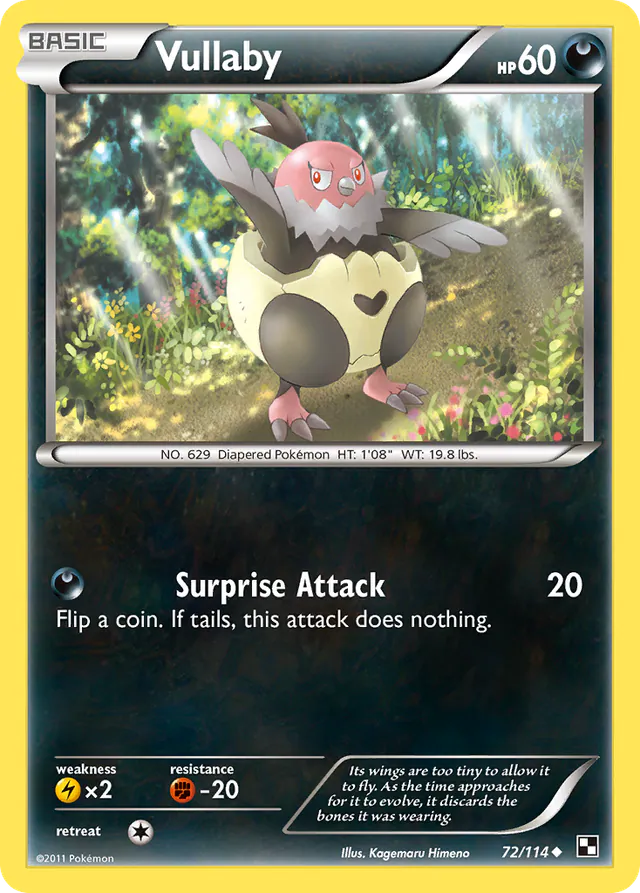 Vullaby, Black & White 72/114, uncommon