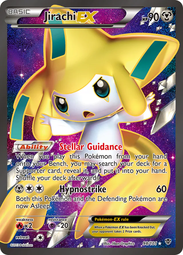 Jirachi-EX, Plasma Blast 98/101, ultra-rare