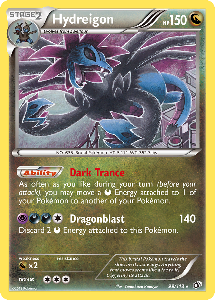 Hydreigon, Legendary Treasures 99/113, holo-rare