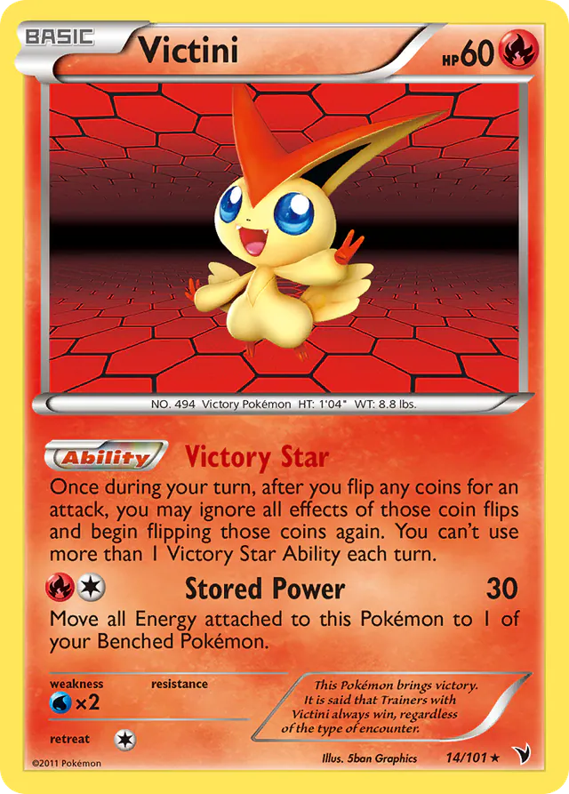 Victini, Noble Victories 14/101, holo-rare