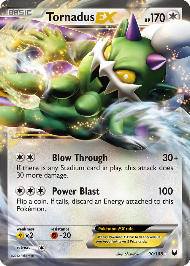 Tornadus-EX, Dark Explorers 90/108, ultra-rare