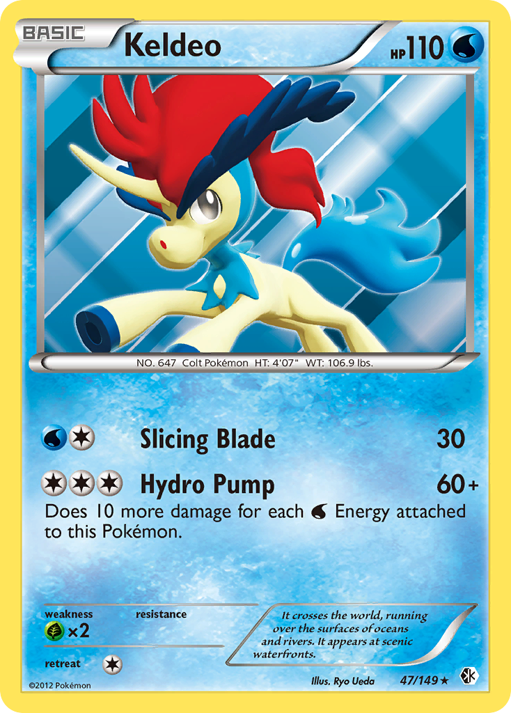 Keldeo, Boundaries Crossed 47/149, holo-rare