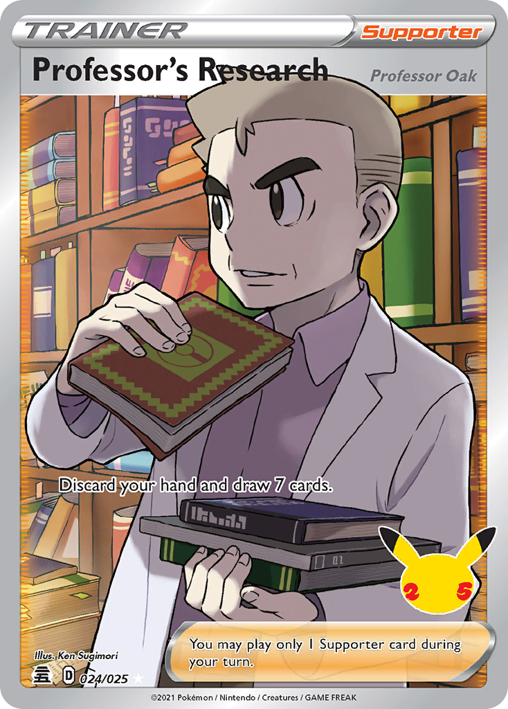 Professor's Research (Professor Oak), Celebrations 24/25, ultra-rare