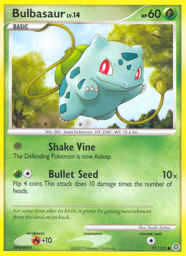Bulbasaur, Secret Wonders 77/132, common