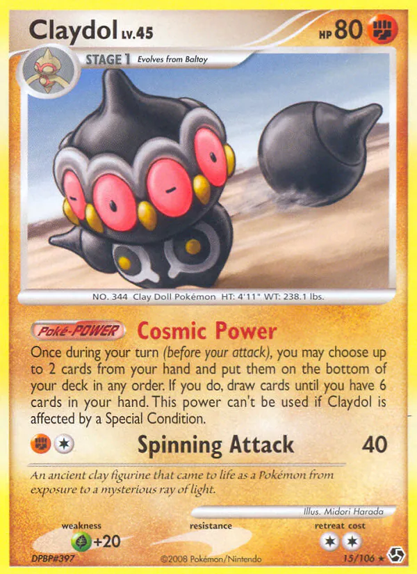 Claydol, Great Encounters 15/106, rare