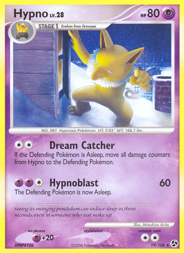 Hypno, Great Encounters 19/106, rare