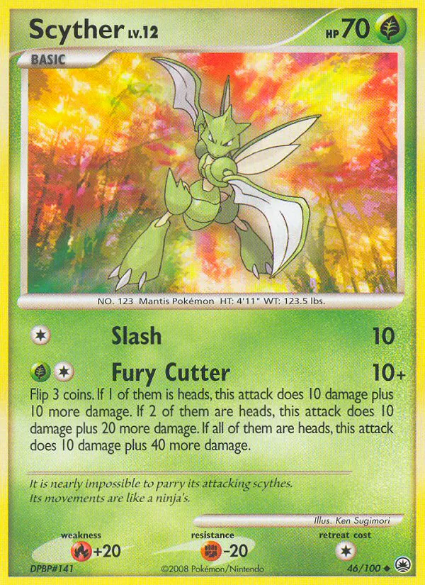 Scyther, Majestic Dawn 46/100, uncommon