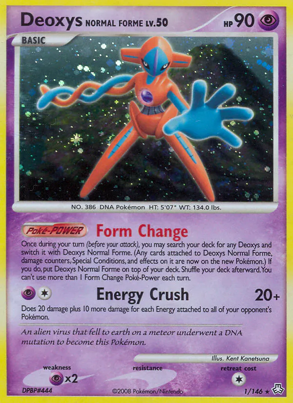 Deoxys Normal Forme, Legends Awakened 1/146, holo-rare