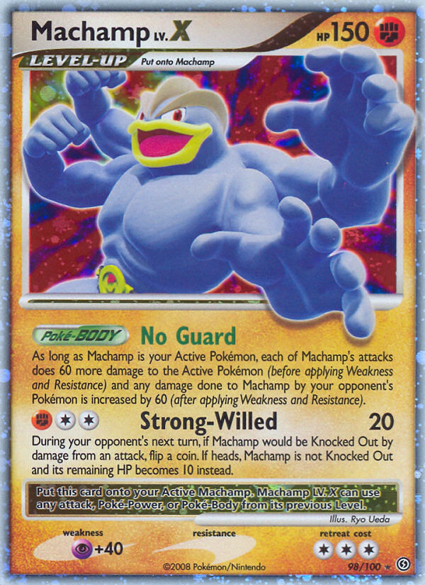 Machamp LV.X, Stormfront 98/100, holo-rare