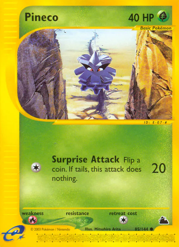 Pineco, Skyridge 85/144, common