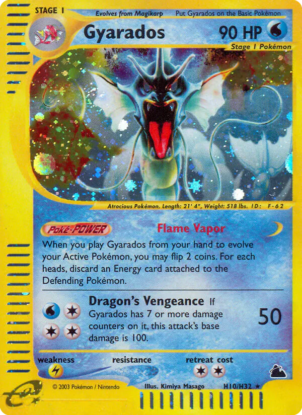 Gyarados, Skyridge H10/144, holo-rare