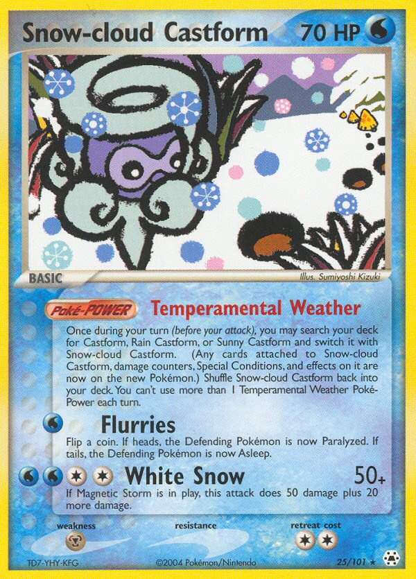Snow-cloud Castform, Hidden Legends 25/101, rare