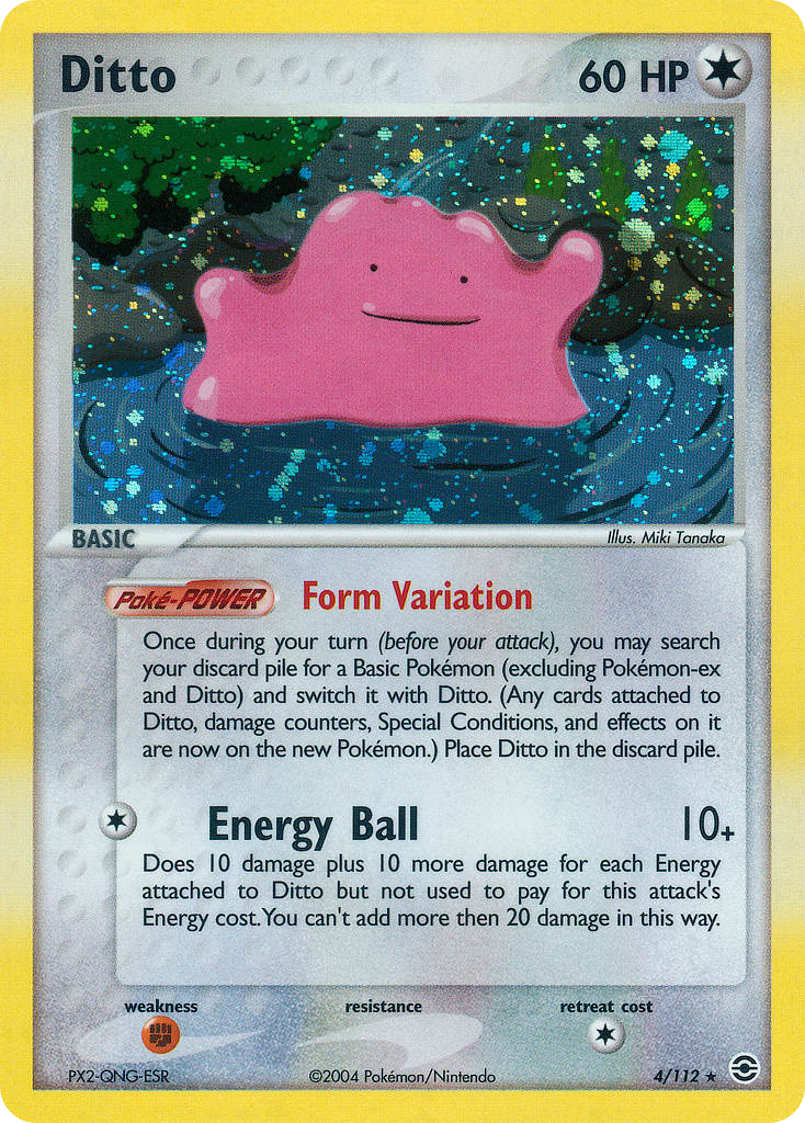 Ditto, FireRed & LeafGreen 4/112, holo-rare