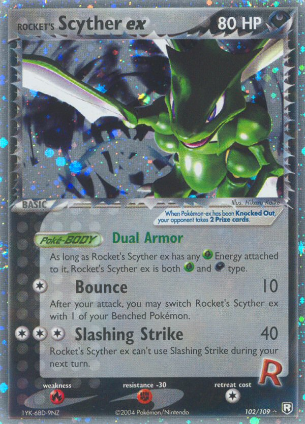 Rocket's Scyther ex, Team Rocket Returns 102/109, ultra-rare