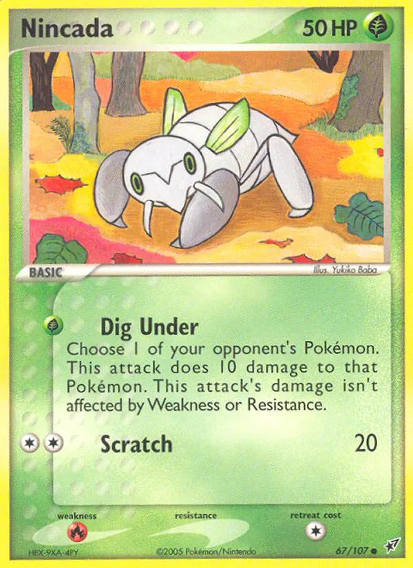 Nincada, Deoxys 67/107, common