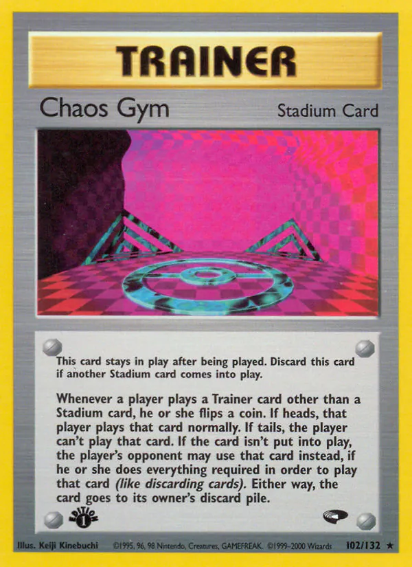 Chaos Gym, Gym Challenge 102/132, rare