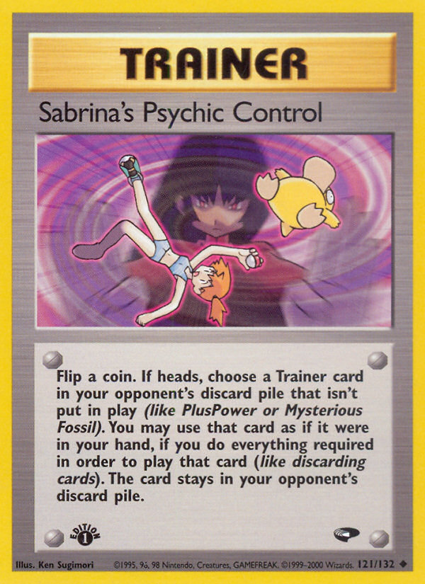 Sabrina's Psychic Control, Gym Challenge 121/132, uncommon