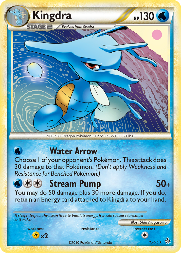 Kingdra, HS—Unleashed 17/95, rare