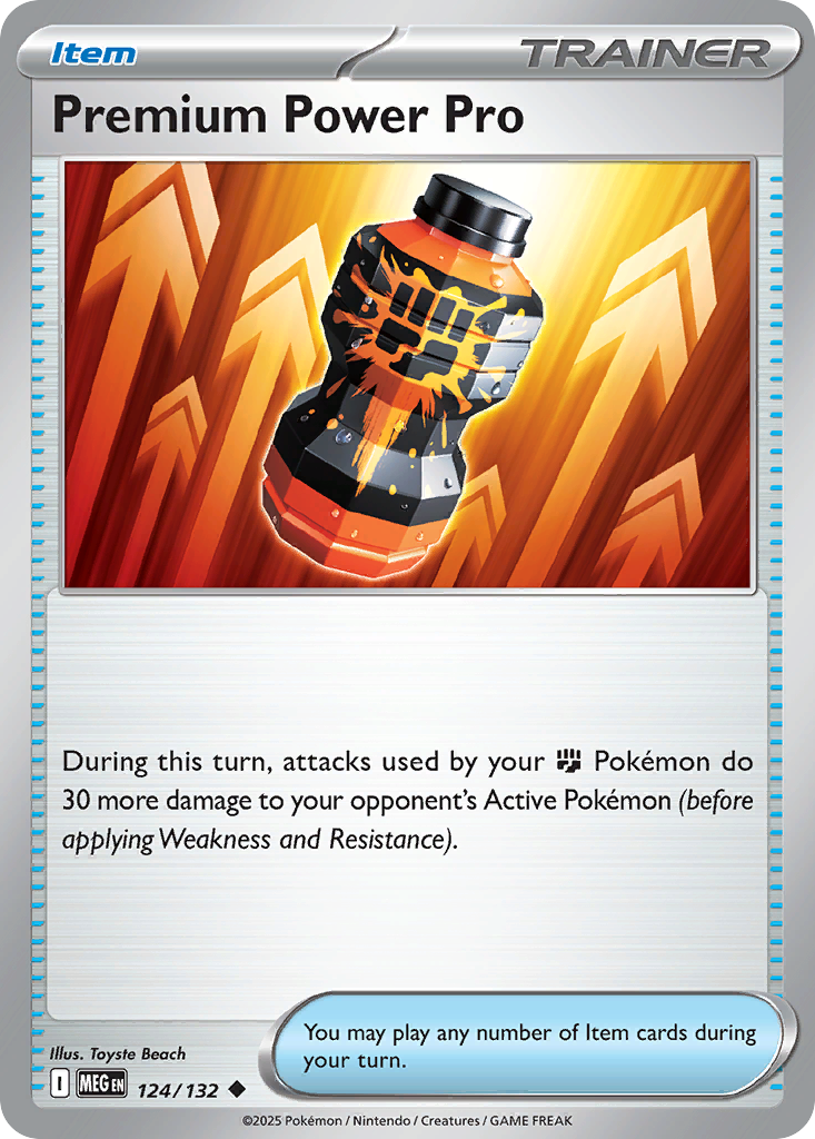 Premium Power Pro, Mega Evolution 124/132, uncommon