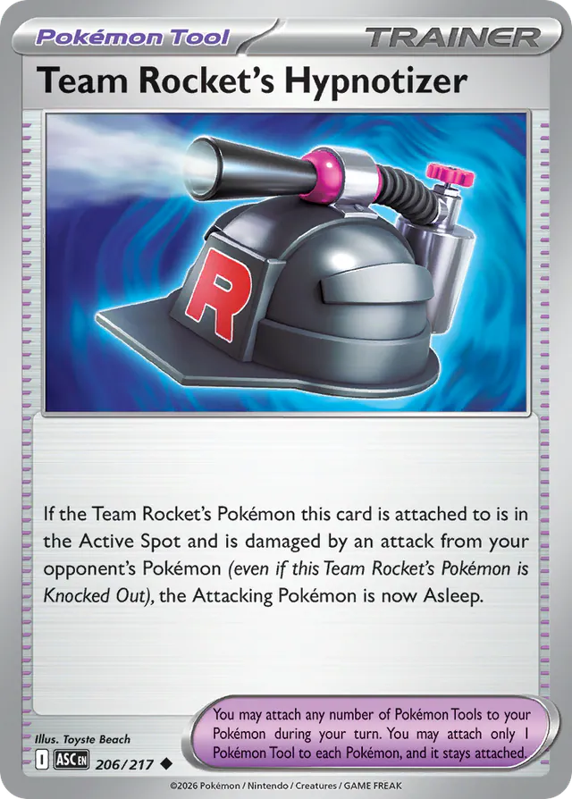 Team Rocket's Hypnotizer, Ascended Heroes 206/217, uncommon