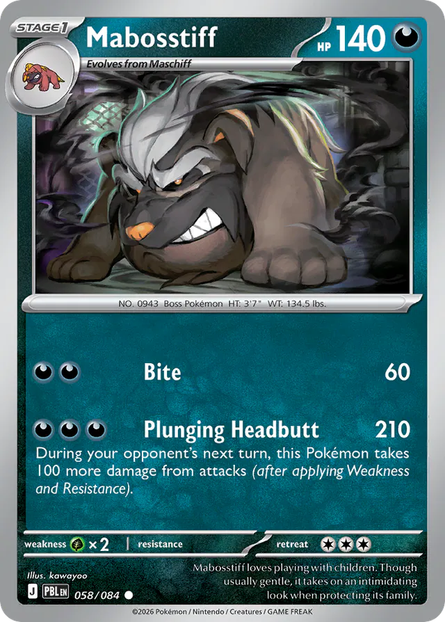 Mabosstiff, Pitch Black 58/84, common