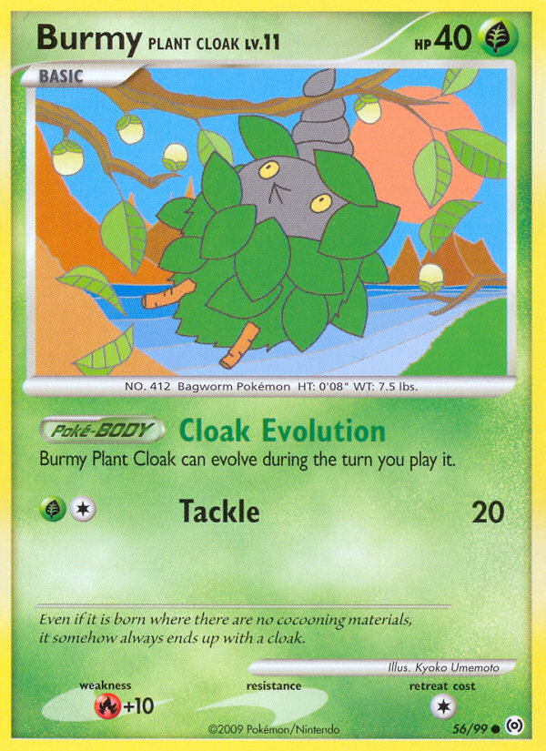 Burmy Plant Cloak, Arceus 56/99, common