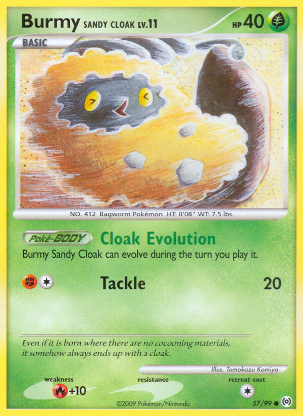 Burmy Sandy Cloak, Arceus 57/99, common