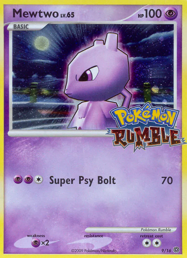 Mewtwo, Pokémon Rumble 9/16