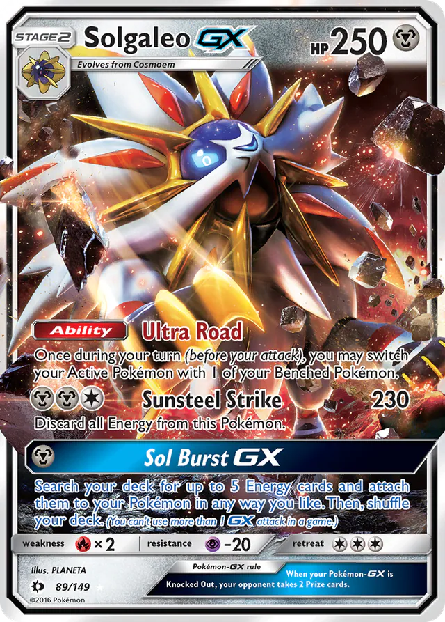 Solgaleo-GX, Sun & Moon 89/149, ultra-rare