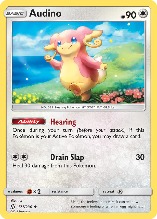 Audino, Unified Minds 177/236, uncommon