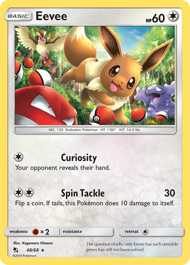Eevee, Hidden Fates 48/68, holo-rare