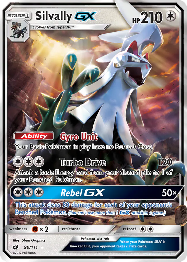 Silvally-GX, Crimson Invasion 90/111, ultra-rare