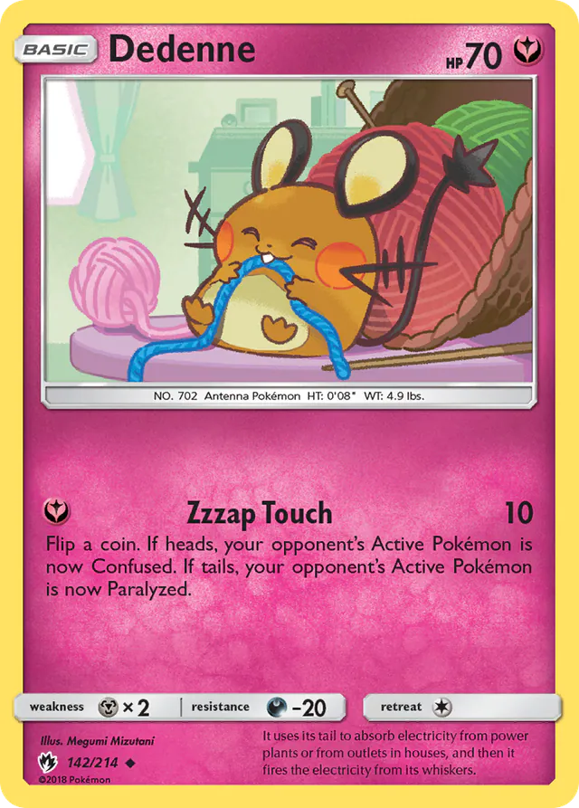 Dedenne, Lost Thunder 142/214, uncommon
