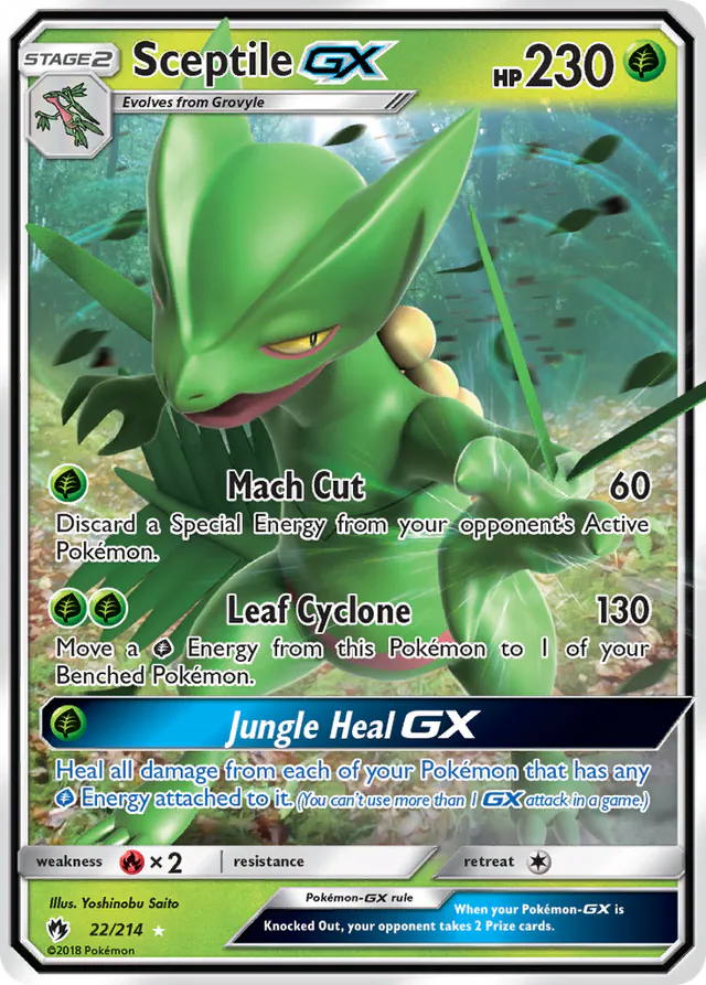 Sceptile-GX, Lost Thunder 22/214, ultra-rare