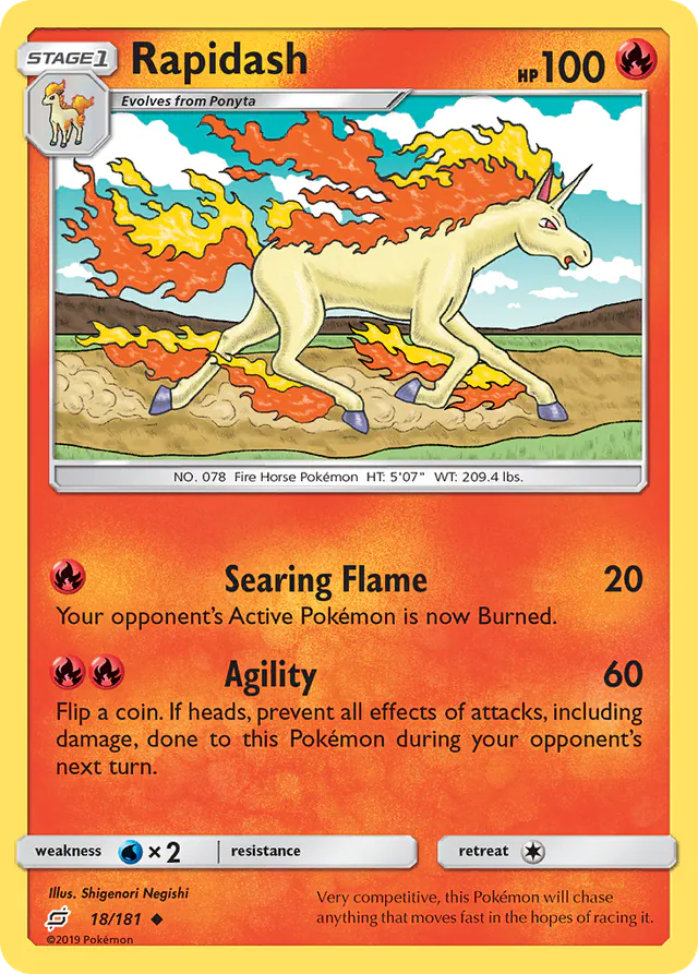 Rapidash, Team Up 18/181, uncommon