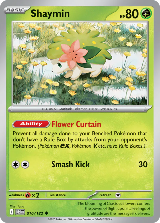 Shaymin, Destined Rivals 010/182, uncommon