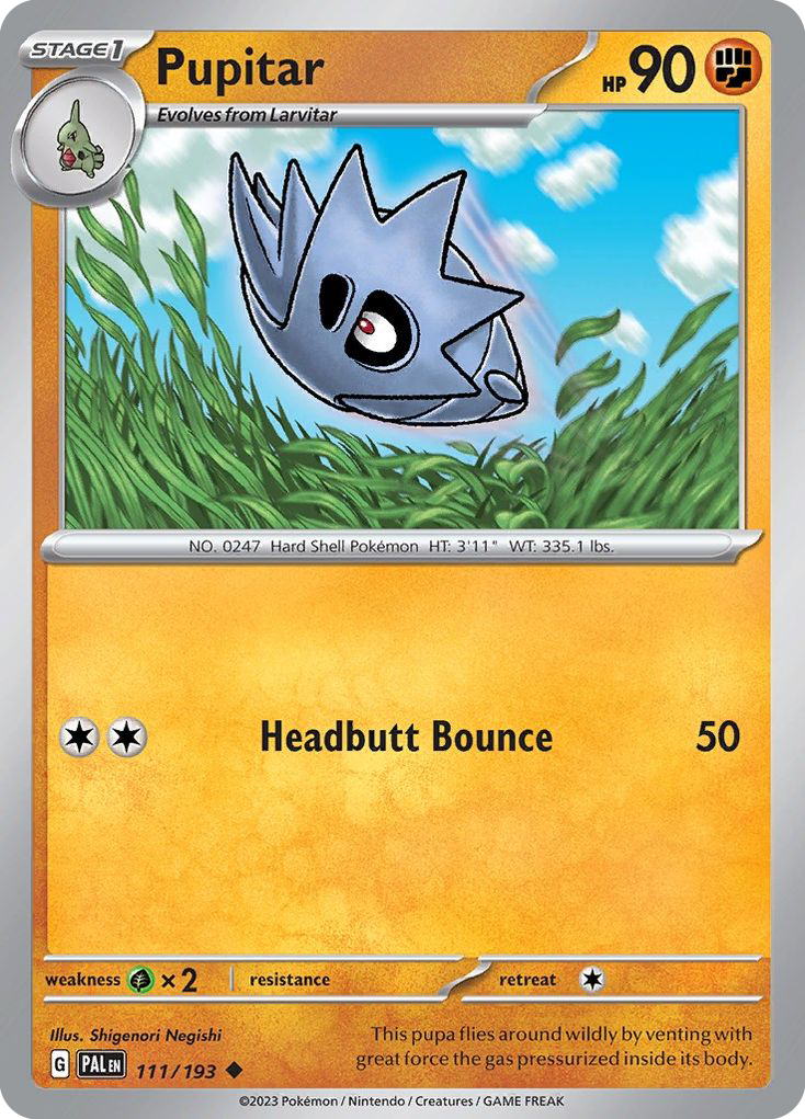 Pupitar, Paldea Evolved 111/193, uncommon