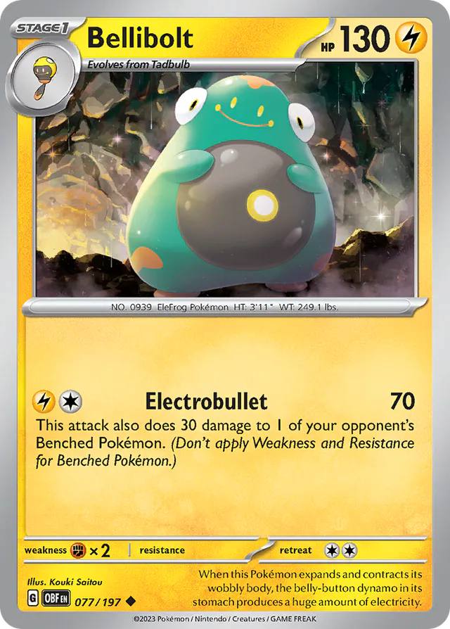 Bellibolt, Obsidian Flames 077/197, uncommon