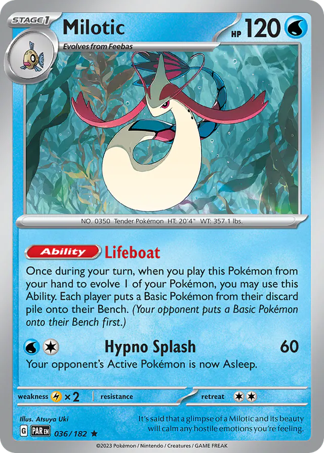 Milotic, Paradox Rift 036/182, rare