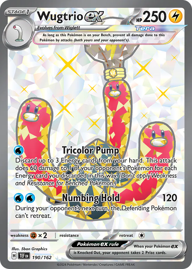 Wugtrio ex, Temporal Forces 190/162, ultra-rare