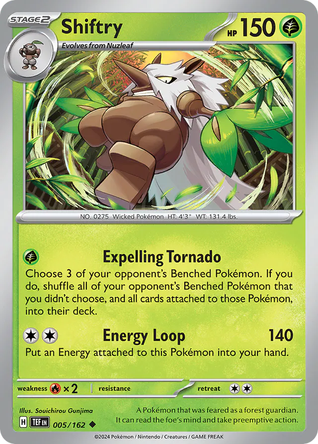 Shiftry, Temporal Forces 005/162, uncommon