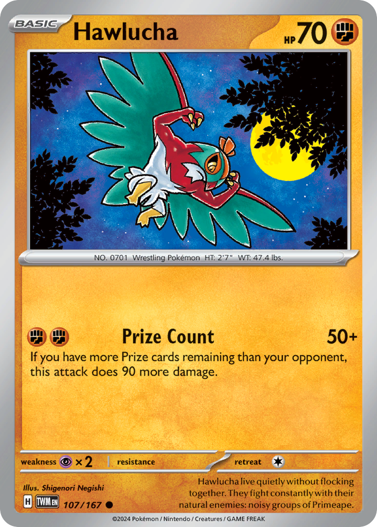 Hawlucha, Twilight Masquerade 107/167, common