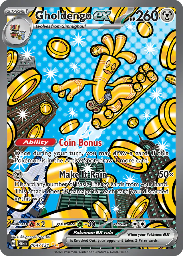 Gholdengo ex, Prismatic Evolutions 164/131, ultra-rare